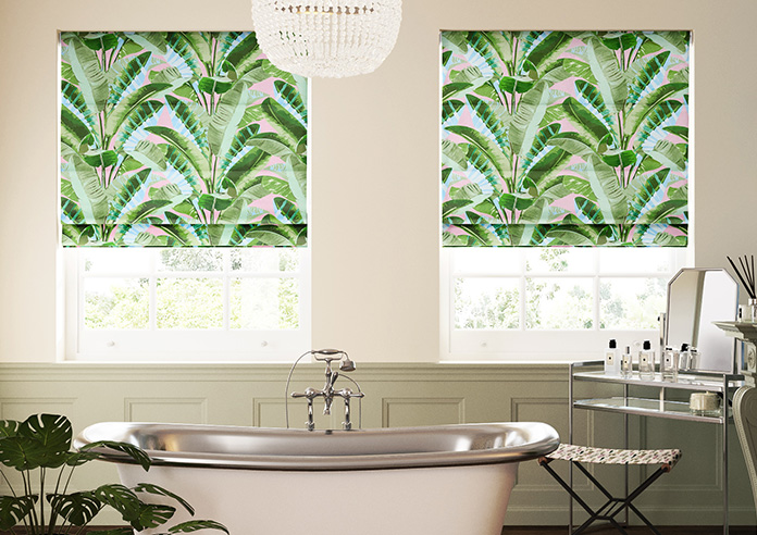 Rodeo Drive, Green Pink - Roman Blind - Image 3